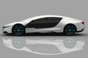 2010 Audi A9 Concept by Daniel Garcia Side View