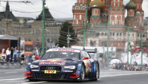 Audi RS 5 DTM before race debut in Moscow