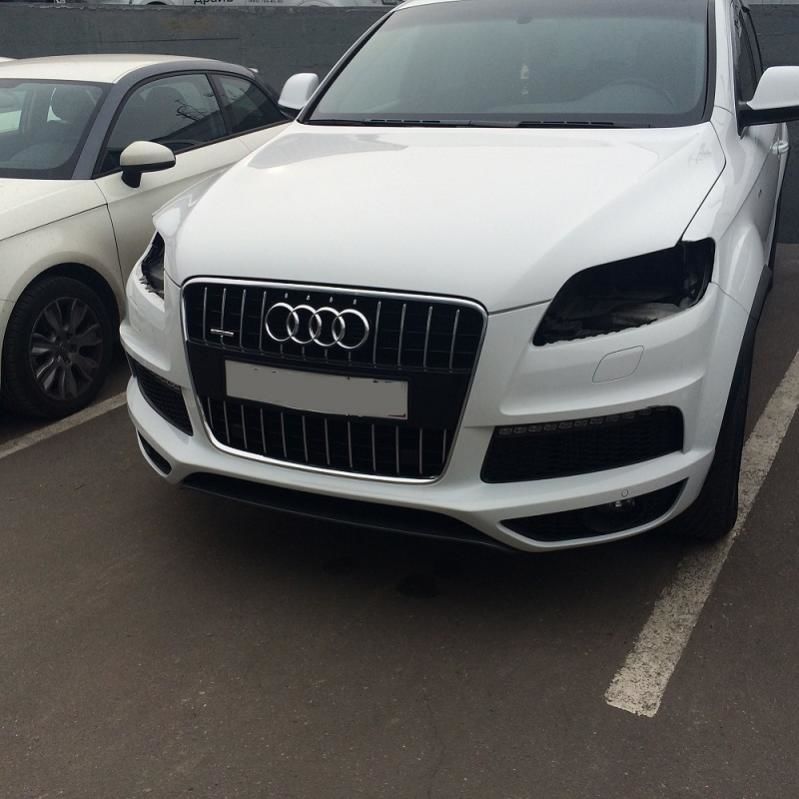 установка рестайлинговых фар audi q7