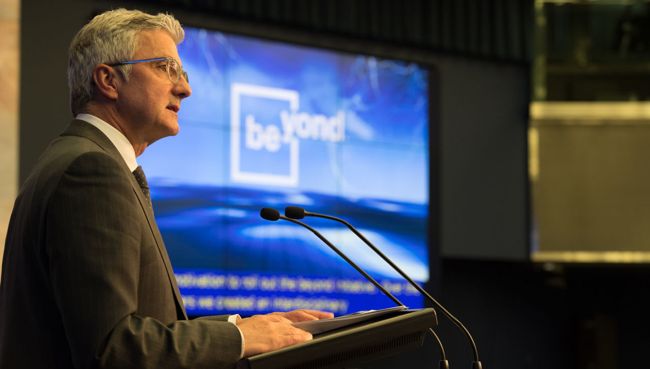 Audi CEO Stadler speaks at UN congress in Geneva about artificial intelligence