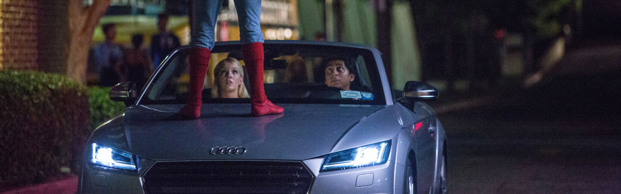 Spider-Man ‘Peter Parker’ drives an Audi TTS Roaders in the new Marvel blockbuster ‘Spider-Man:...
