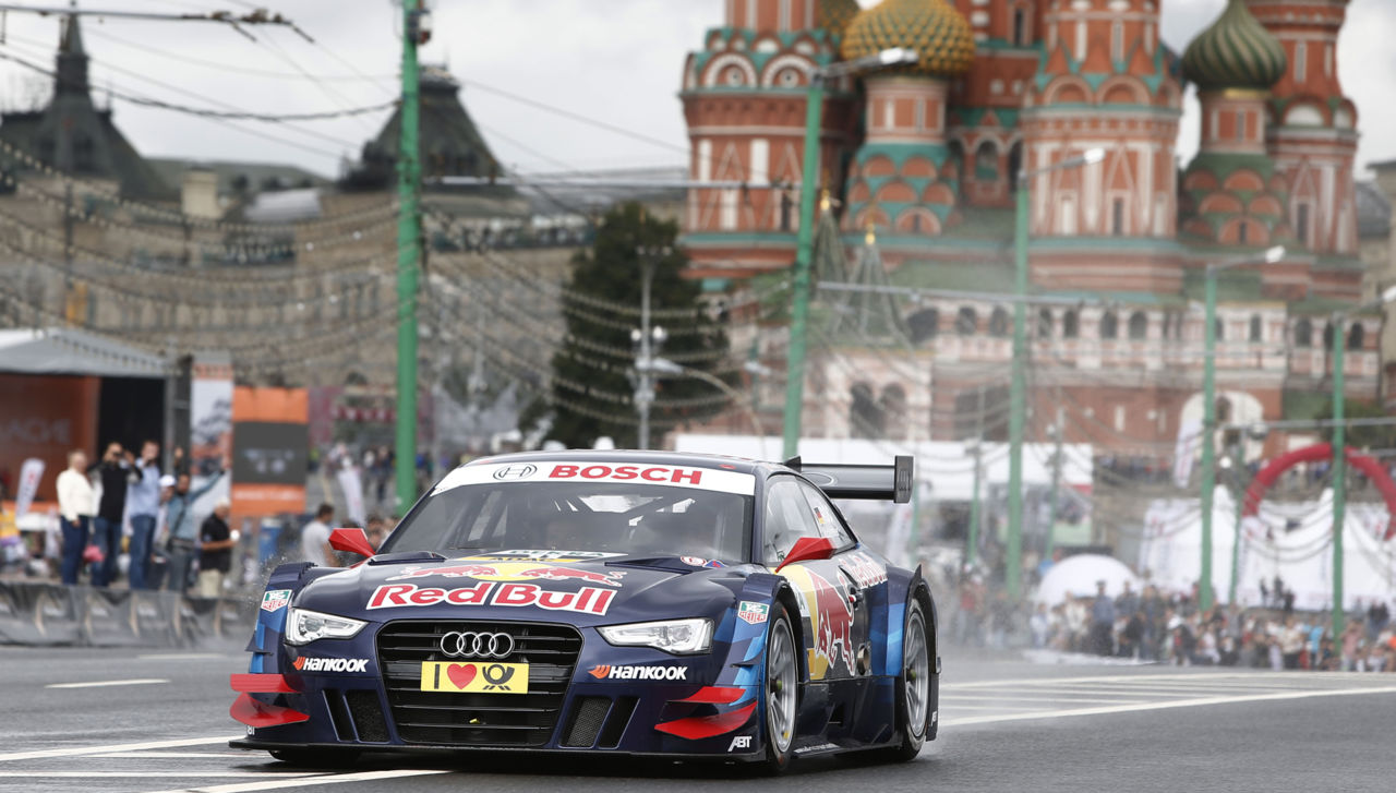 Audi presented the DTM at a show event at Moscow