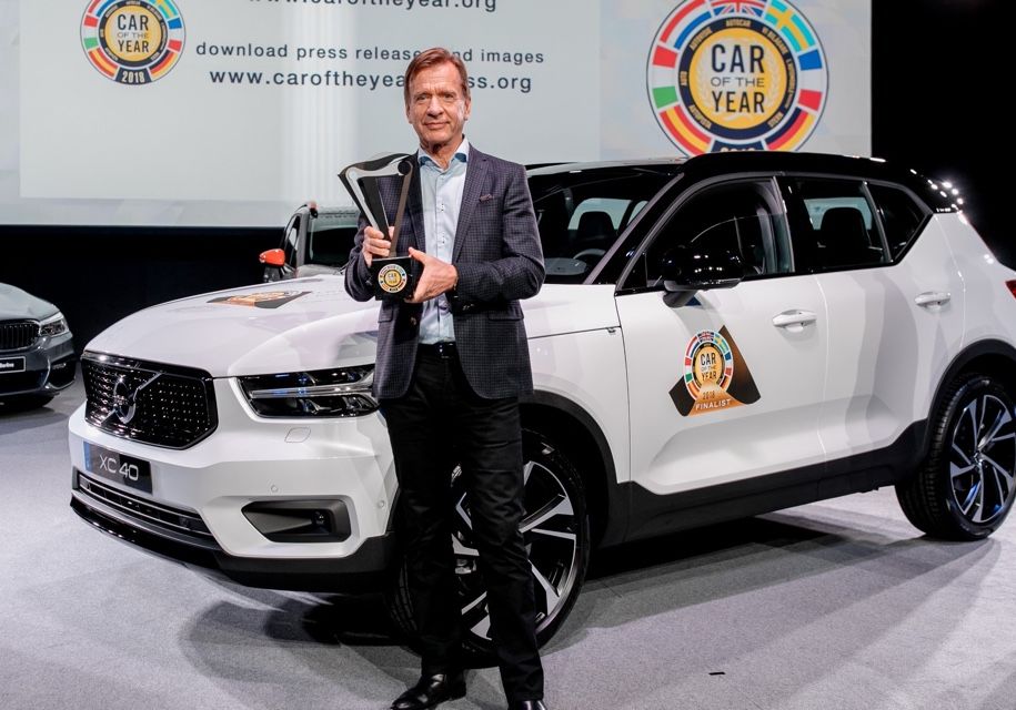 Volvo Car Group President &amp; CEO Håkan Samuelsson at the European Car of the Year award ceremony