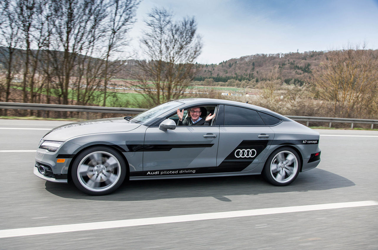AUDI AG, Audi A7 Concept, Piloted Driving, auf der Autobahn A9 zw Ingolstadt und Greding