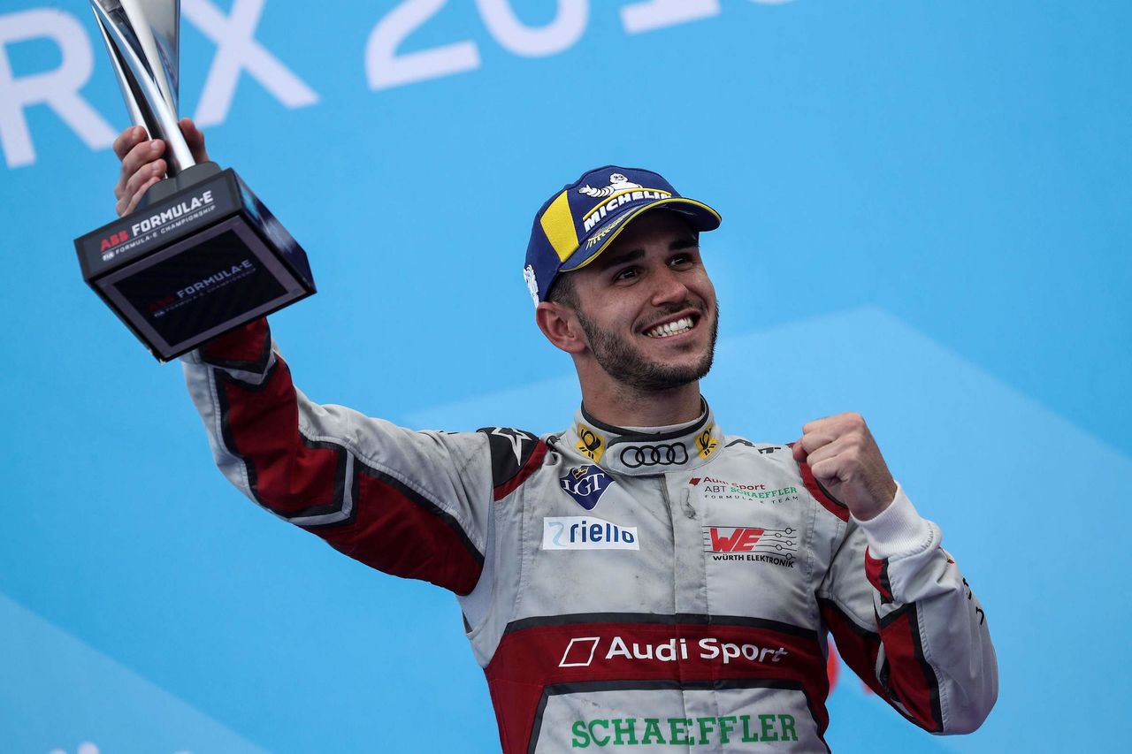 (FILES) In this file photo taken on April 27, 2019 Audi Sport Team Abt&#039;s German driver...