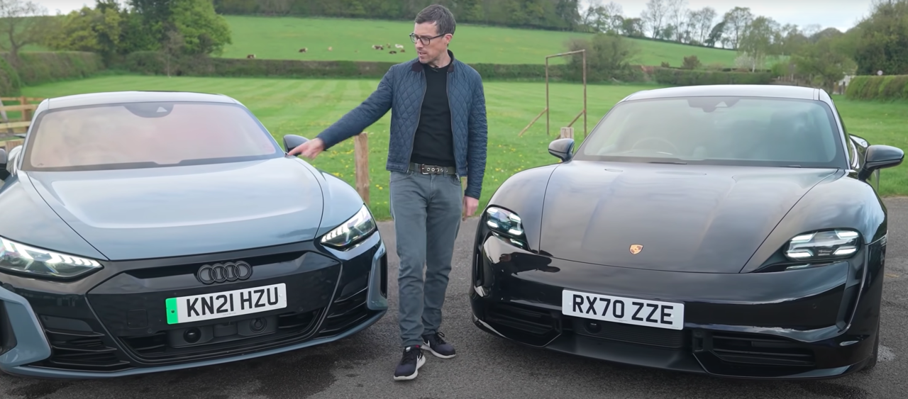i - ВИДЕО: Audi RS e-tron GT против Porsche Taycan Turbo | Ауди Клуб Россия