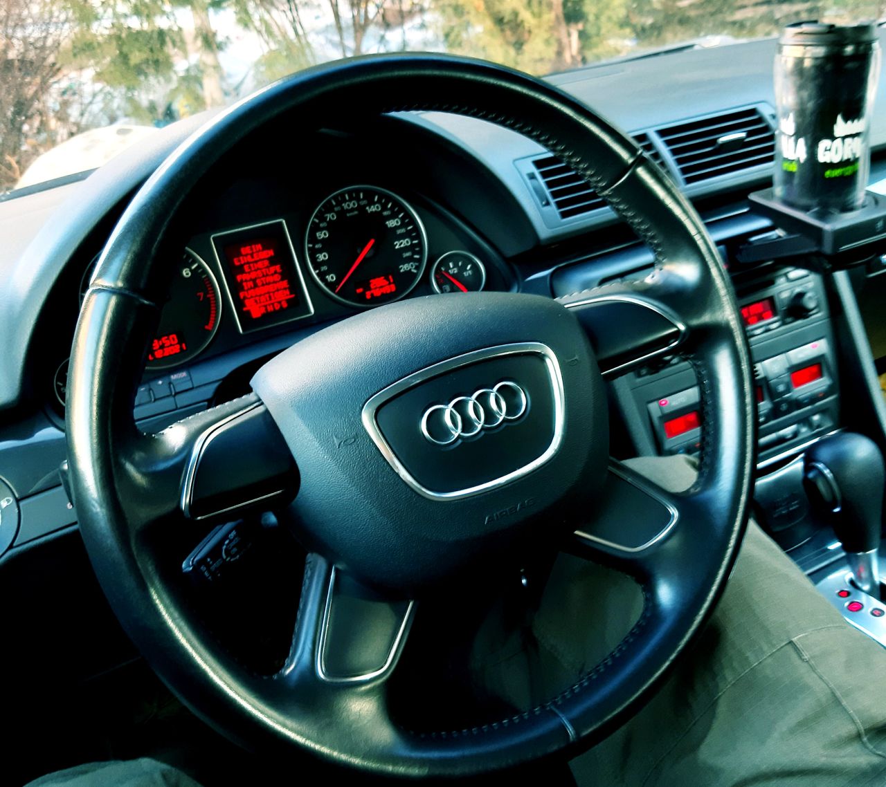 #Audi A4 B6 2004 год. Установил руль Audi Q3 2017 года.