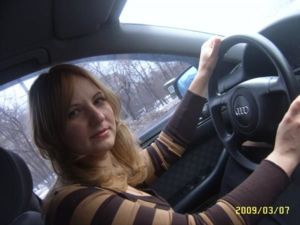за рулем моей красавицы)