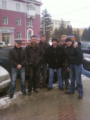 встреча перед баней