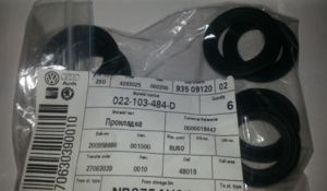 прокладки свечных колодцев W12 - 022103484D