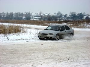 моя предыдущая машина и тоже соревнования "ледяное кольцо "только в классе передний привод