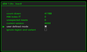 GM User Defined Mode