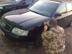 Крыло на ауди а6 с5 стеклопластик