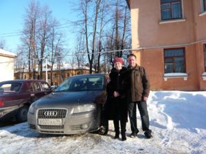Моя машинка А3 в день продажи - этоя и моя жена