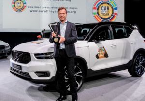 Volvo Car Group President & CEO Håkan Samuelsson at the European Car of the Year award ceremony