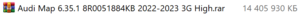 AUDI MAPS 2022-2023 :: 6.35.1 :: 8R0060884KB